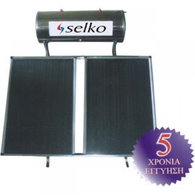 Ηλιακό θερμοσίφωνο SELKO 150lt/2x1.5τμ ταράτσας